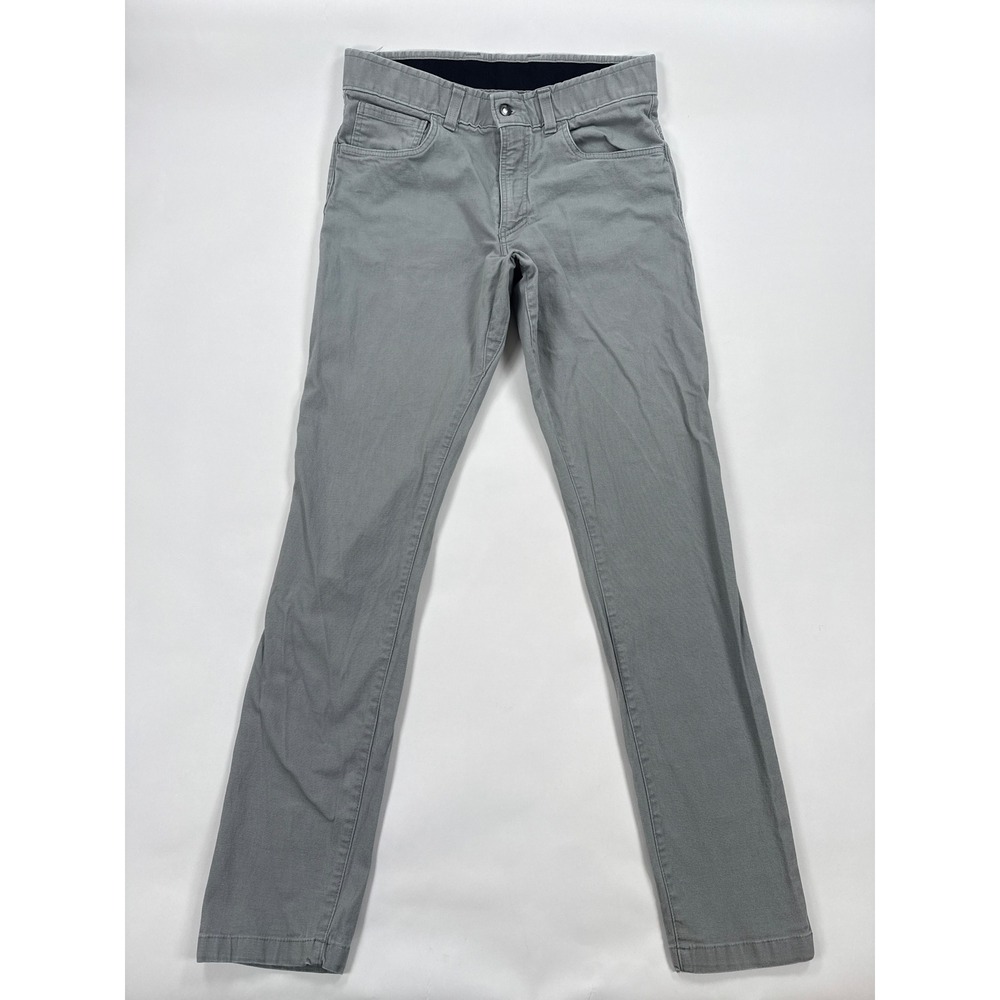 Origin USA Pants Mens 34x34 Light Gray Taper Leg Canvas Stretch Workwear Maine